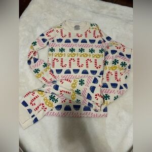 Hanna Andersson candy/sweets pajamas. Size 8